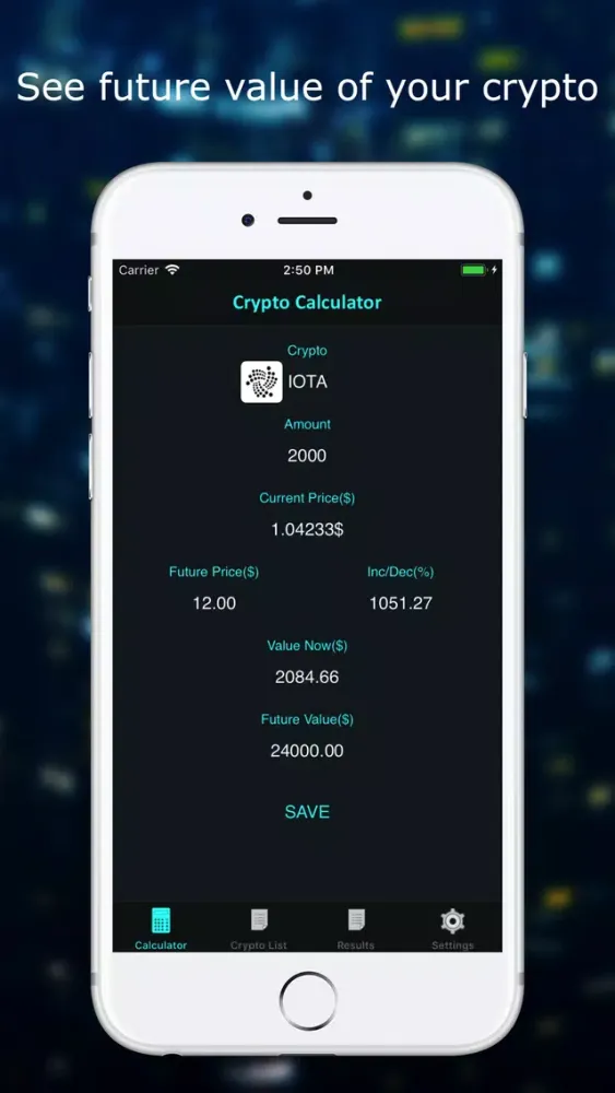 Crypto Moon Calculator Screenshots