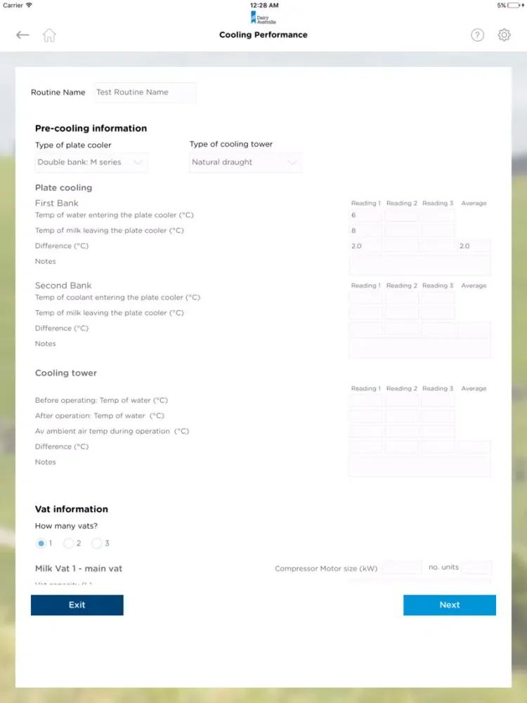 Zrzuty ekranu Dairy Hygiene iPad 