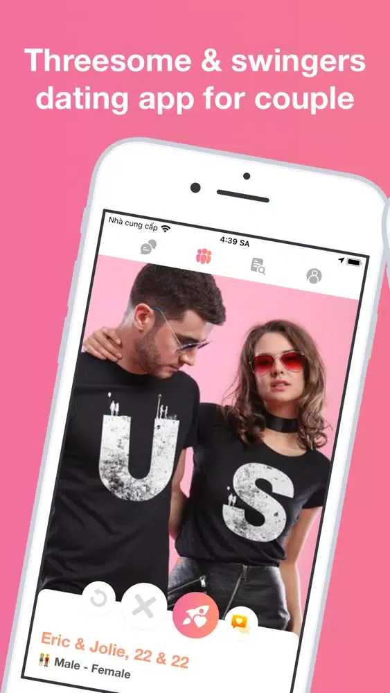 Zrzuty ekranu Easy3P: Threesome & Couple App