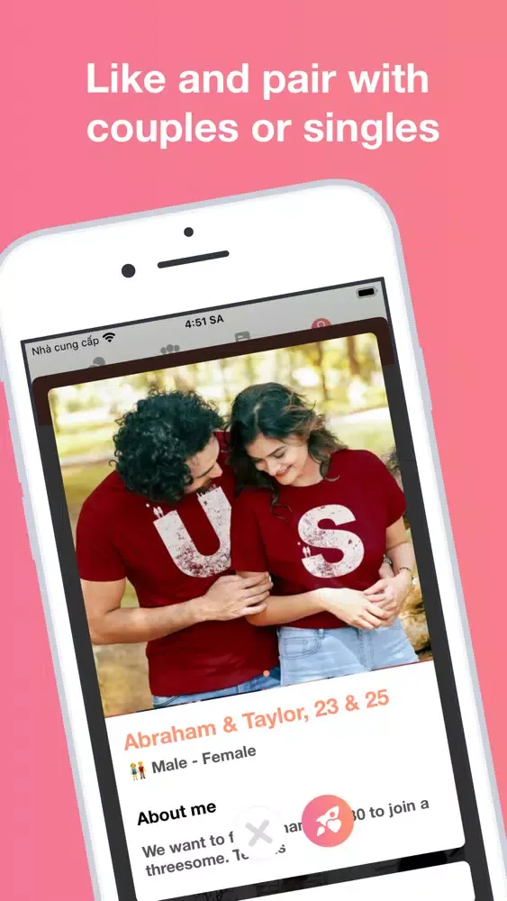 Zrzuty ekranu Easy3P: Threesome & Couple App