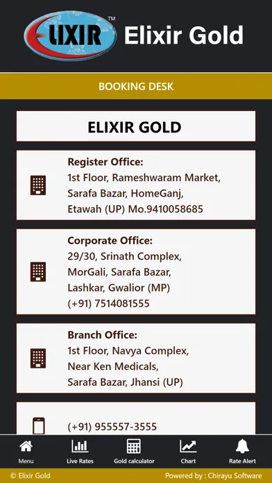 Tangkapan skrin Elixir Gold Live