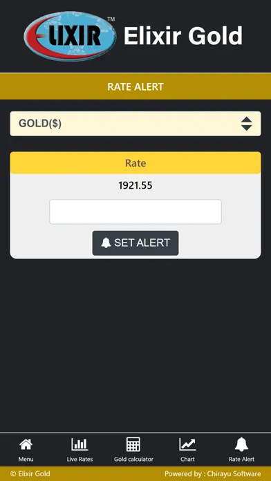 Tangkapan skrin Elixir Gold Live
