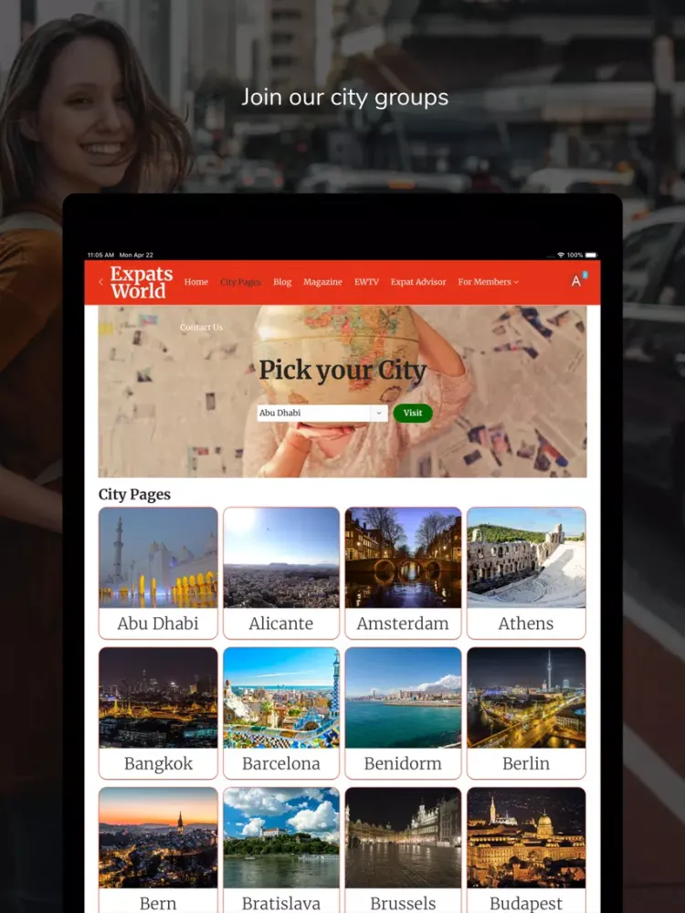 ExpatsWorld iPad 应用截图