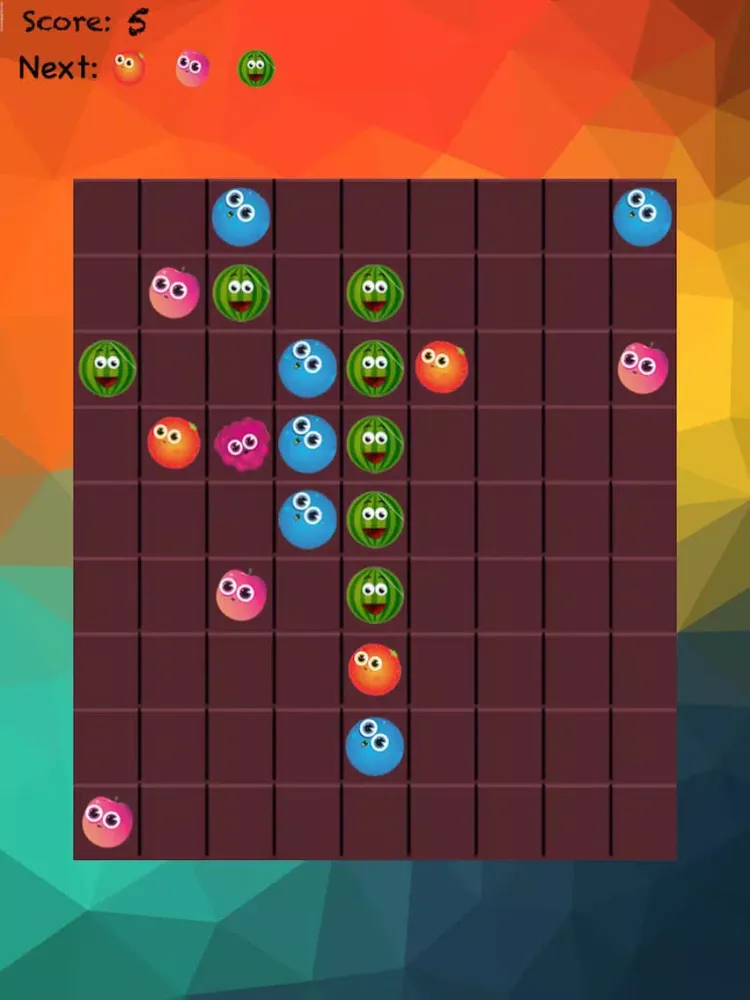 5 Connect-Fruits Connecting Game.. iPad 應用截圖