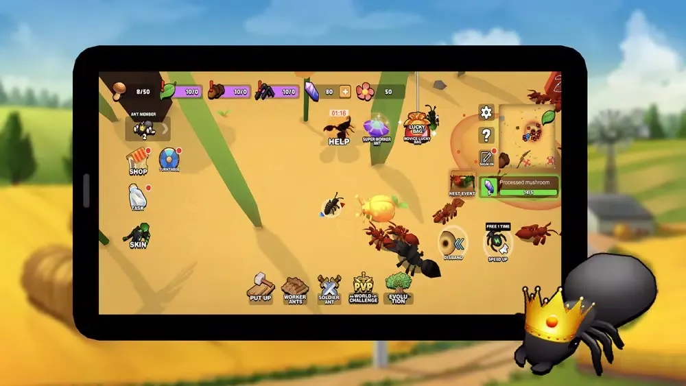 Captures d'écran de Ant Colony Kingdom-idle game