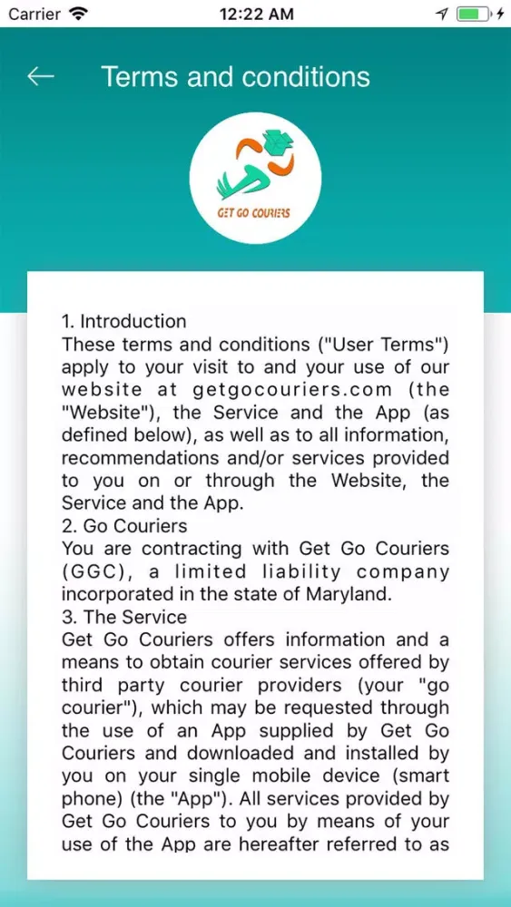 Get Go Couriers Screenshots