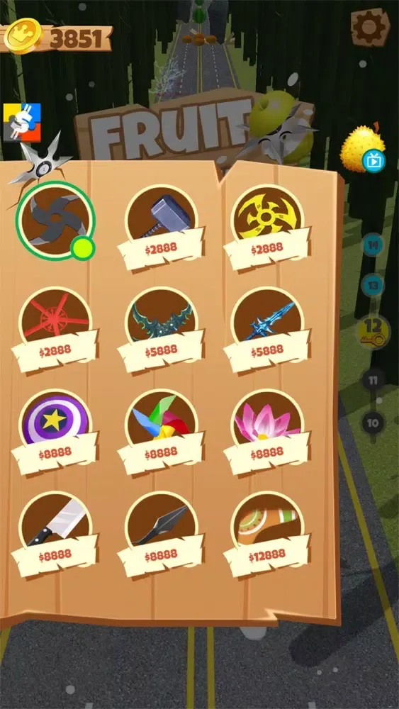 Captures d'écran de Go Fruits: 3D Cutting!