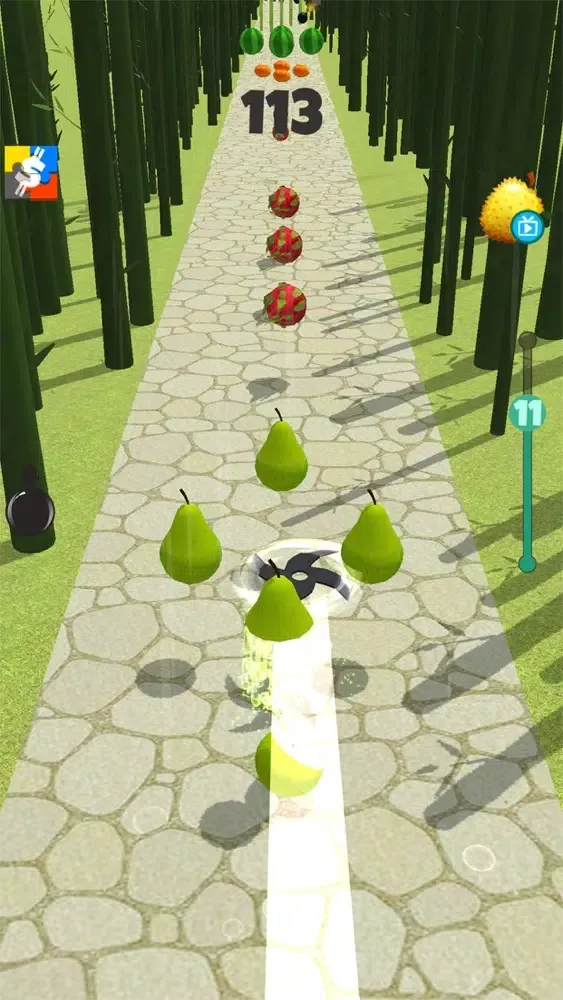 Captures d'écran de Go Fruits: 3D Cutting!