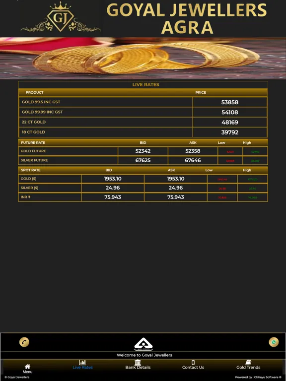 Zrzuty ekranu Goyal Jewellers Live -Agra iPad 