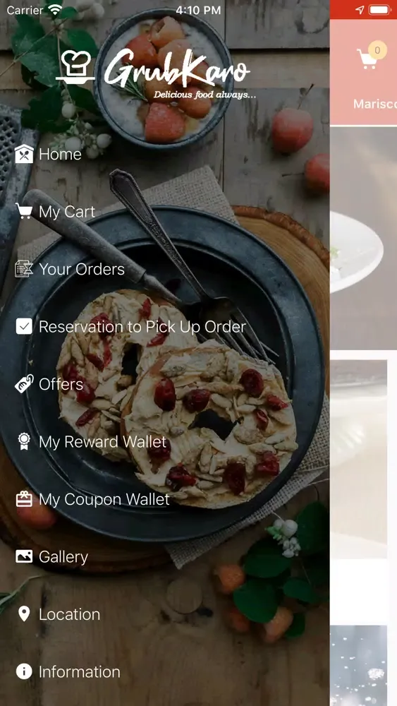 Ảnh chụp màn hình của GrubKaro