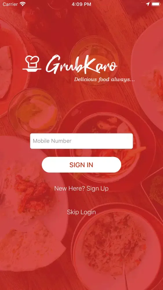 Ảnh chụp màn hình của GrubKaro