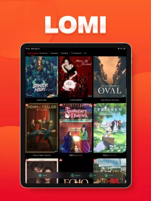 Скриншоты LOMI：Movie & TV show iPad 