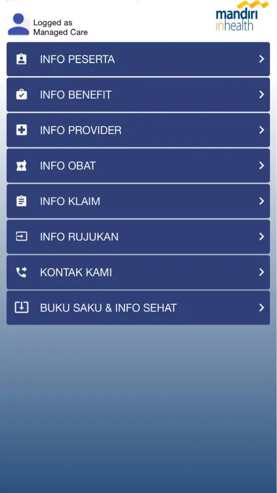 Mandiri Inhealth Mobile Screenshots