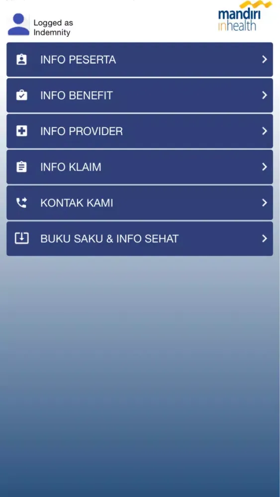 Mandiri Inhealth Mobile Screenshots
