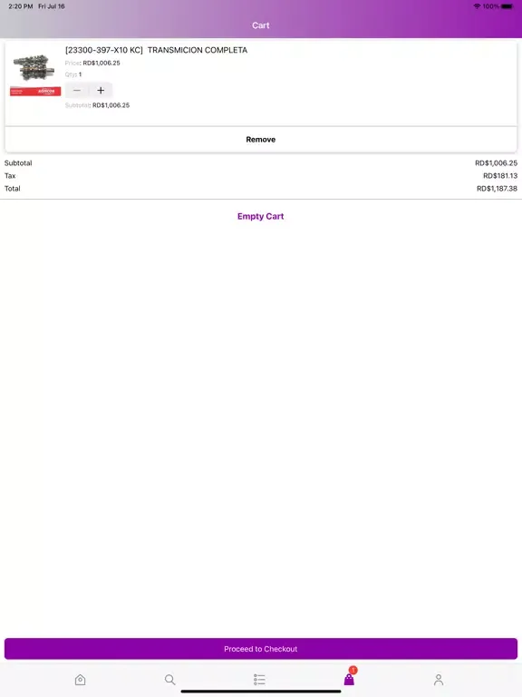 IMPORTADORA UNIMARCAS iPad  스크린샷