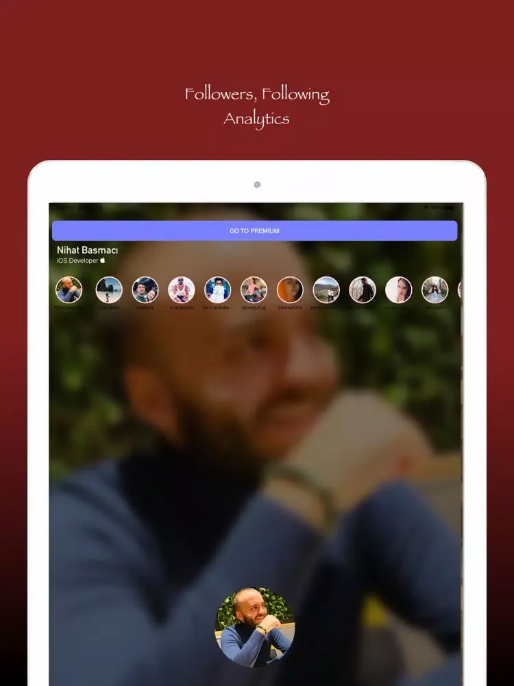 Ảnh chụp màn hình của Profile Red & Report+ iPad 