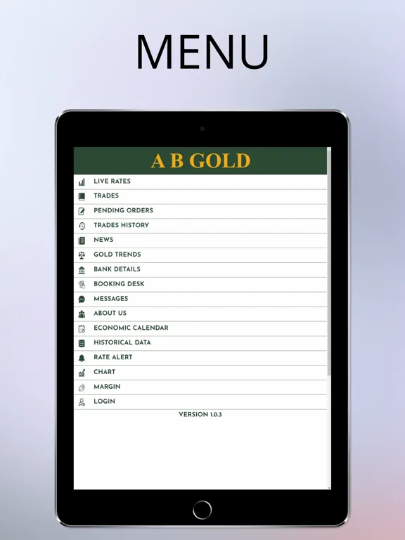 A B Gold iPad  スクリーンショット