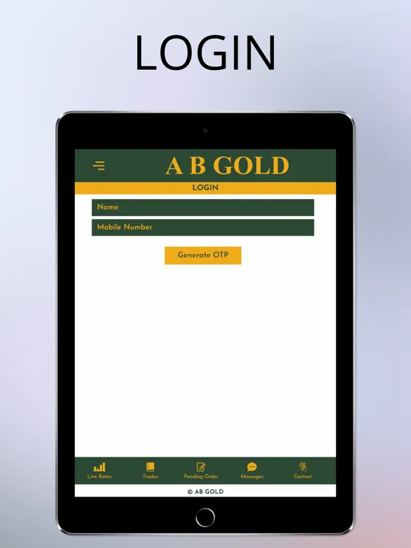 A B Gold iPad  スクリーンショット