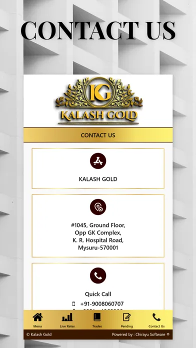 Capturas de tela do Kalash Gold