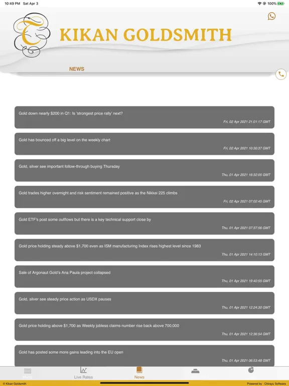 Kikan Goldsmith iPad  Screenshots