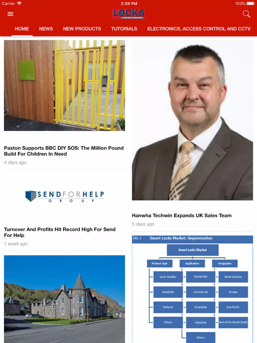 Locks and Security Magazine iPad  سکرین شاٹس
