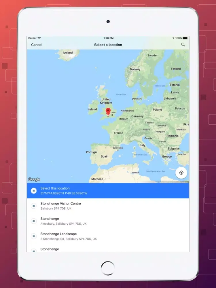 Tangkapan skrin Magento2 Hyperlocal Mobile App iPad 