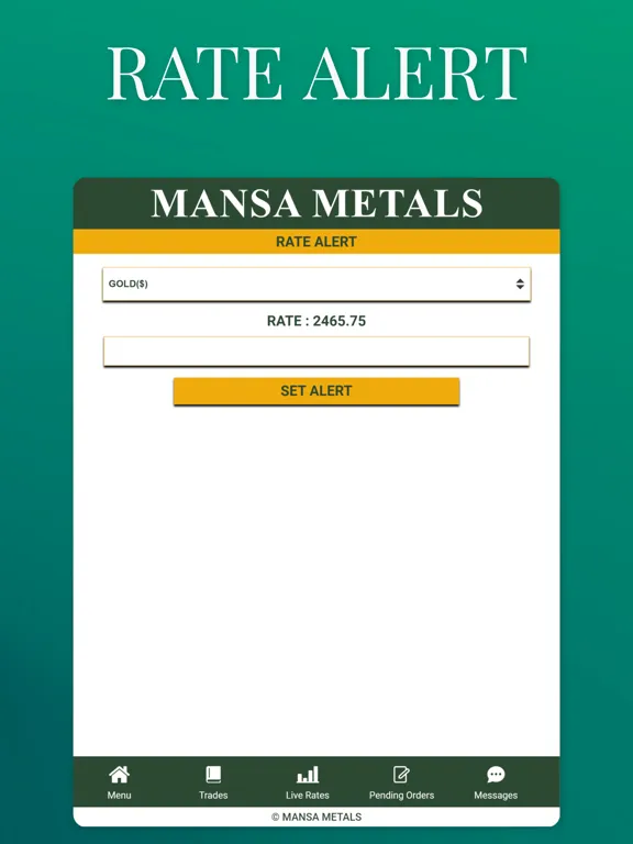 Screenshot di Mansa Metals iPad 