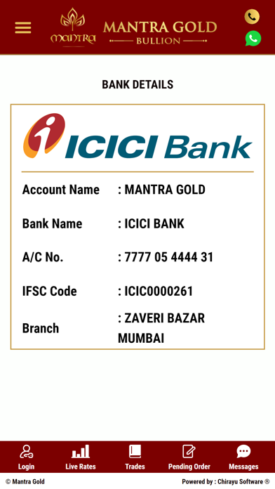 Mantra Gold Live سکرین شاٹس