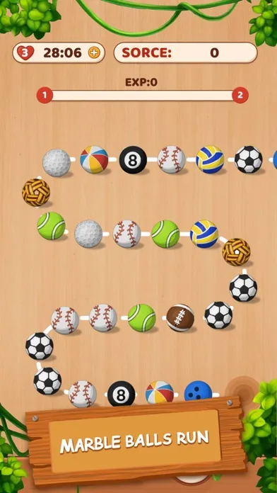 Tangkapan skrin Marble Balls Run