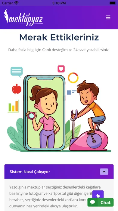 Screenshot di Mektup Yaz ve Gönder