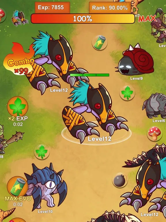 Monster Evolution Rushing iPad  Screenshots