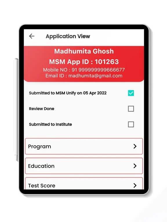 MSM Unify iPad  Ekran Görüntüleri