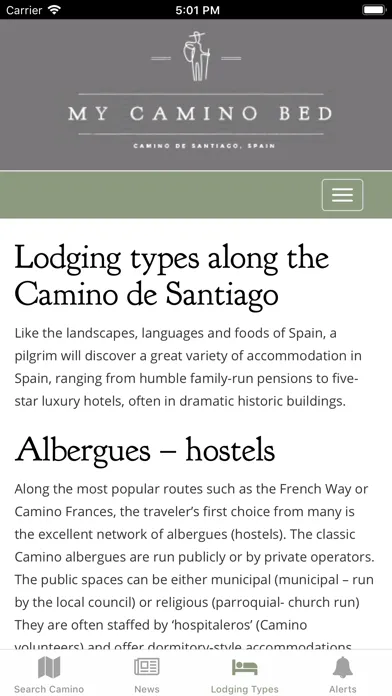 Zrzuty ekranu Camino de Santiago Hotels