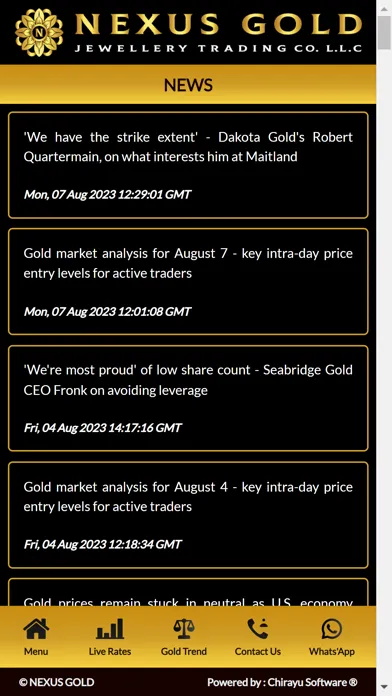 NEXUS GOLD स्क्रीनशॉट
