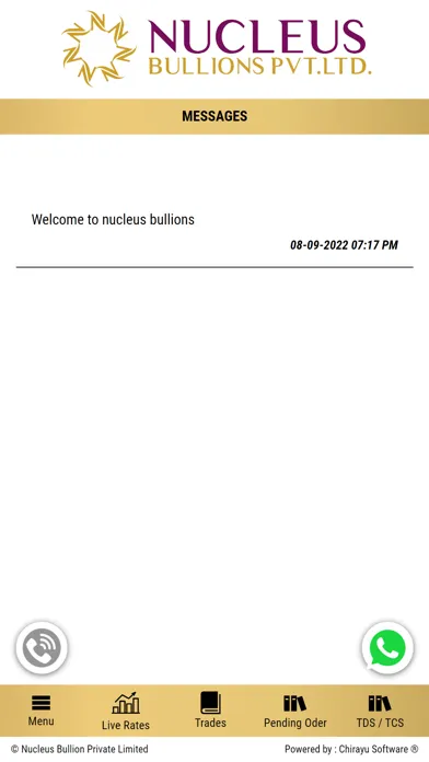 ภาพหน้าจอของ Nucleus Bullions