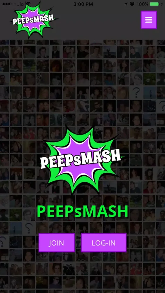 Capturas de tela do PEEPsMASH