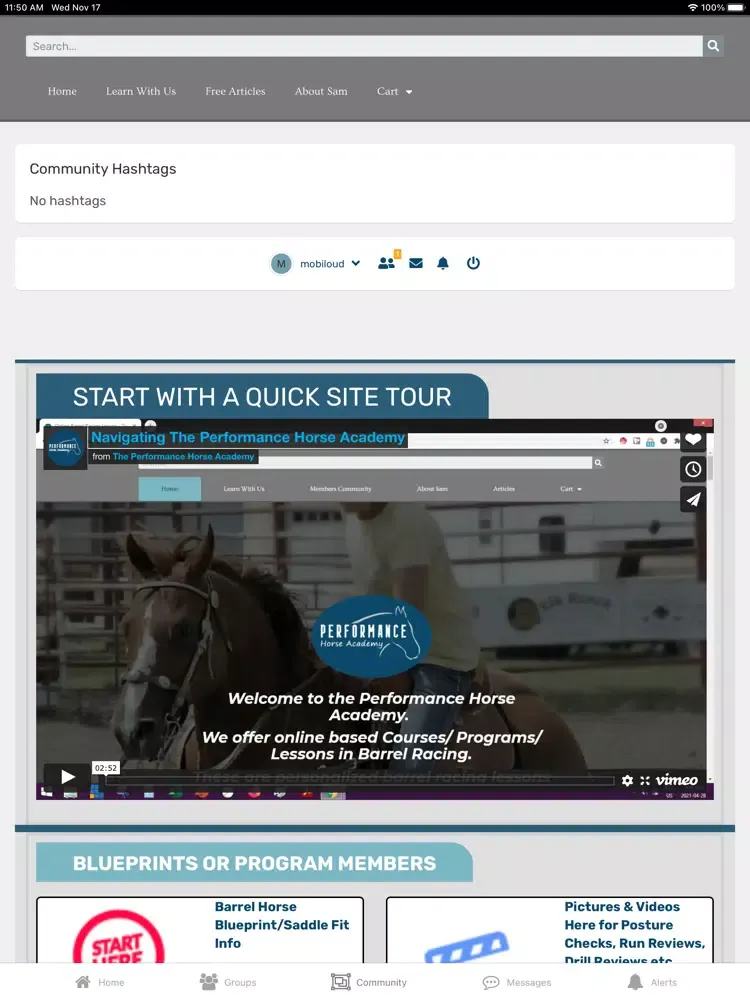 ภาพหน้าจอของ Performance Horse Academy App iPad 
