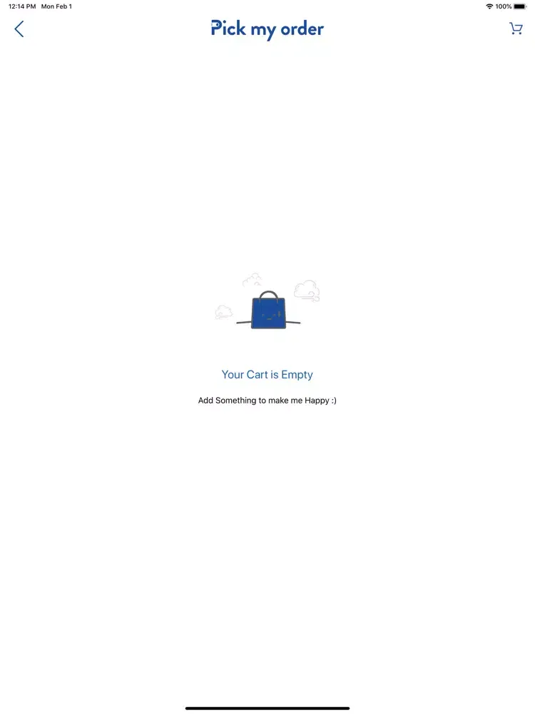 Zrzuty ekranu Pick My Order iPad 