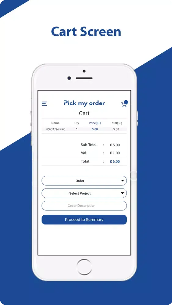 Zrzuty ekranu Pick My Order