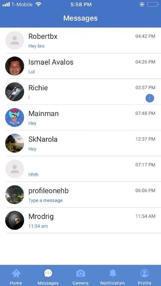 Tangkapan skrin PlayDate-DatingApp