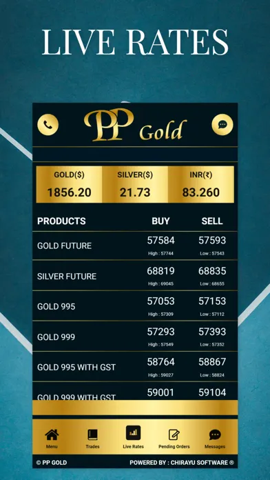 Captures d'écran de PP GOLD SPOT