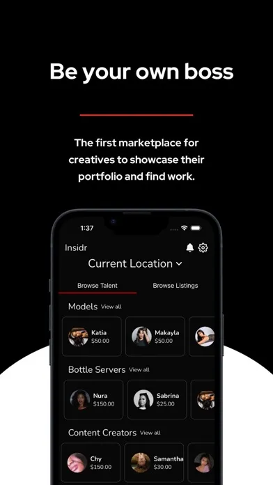 Insidr: Discover talent سکرین شاٹس