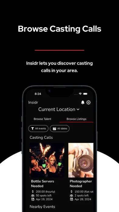 Insidr: Discover talent سکرین شاٹس