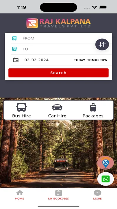 Screenshot di Raj Kalpana Travels Pvt Ltd