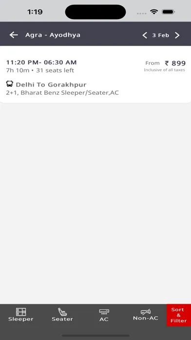 Screenshot di Raj Kalpana Travels Pvt Ltd