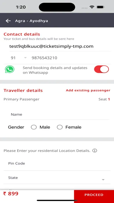 Screenshot di Raj Kalpana Travels Pvt Ltd