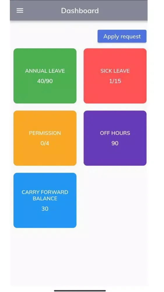 Leave Management - Sabahrad Screenshots