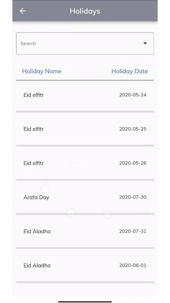 Leave Management - Sabahrad Screenshots