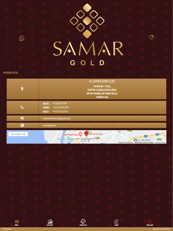 Tangkapan skrin Samar Gold iPad 
