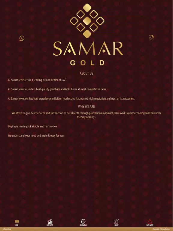 Tangkapan skrin Samar Gold iPad 